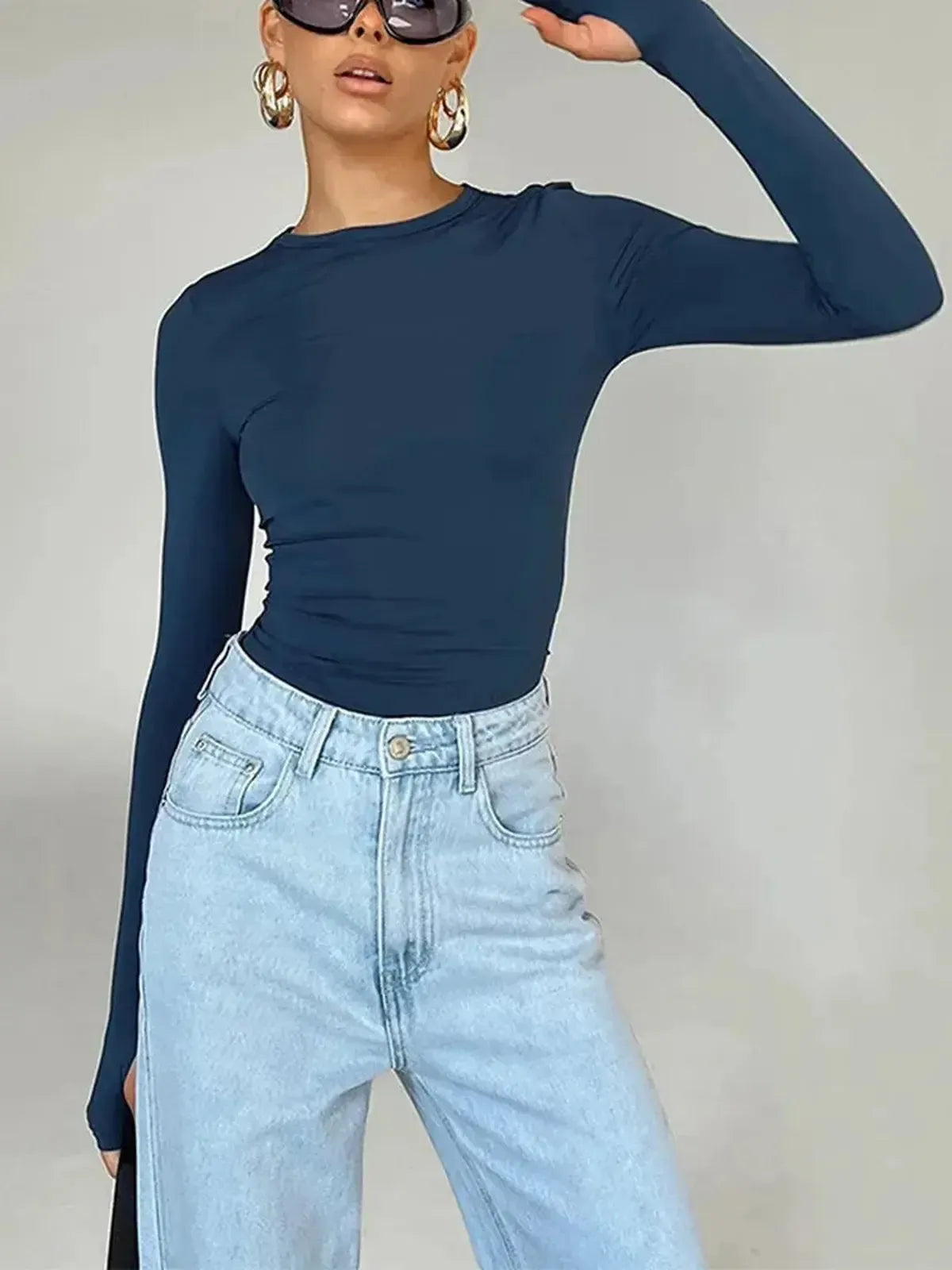 Crop Top Manches Longues-Saylana