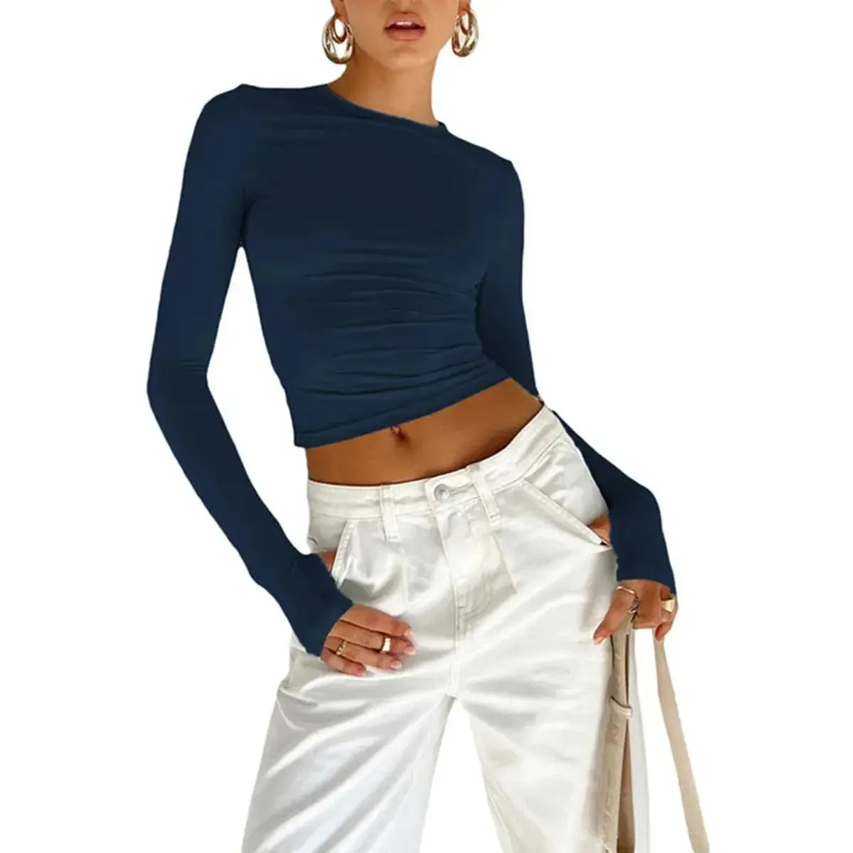 Crop Top Manches Longues-Saylana