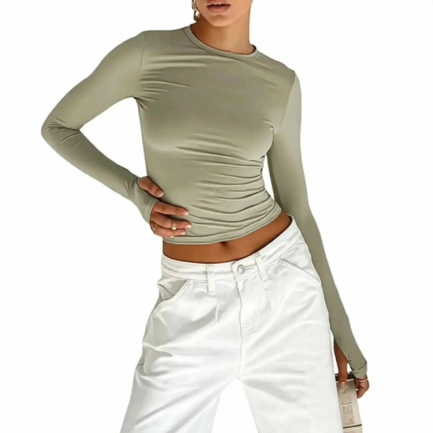 Crop Top Manches Longues - Saylana