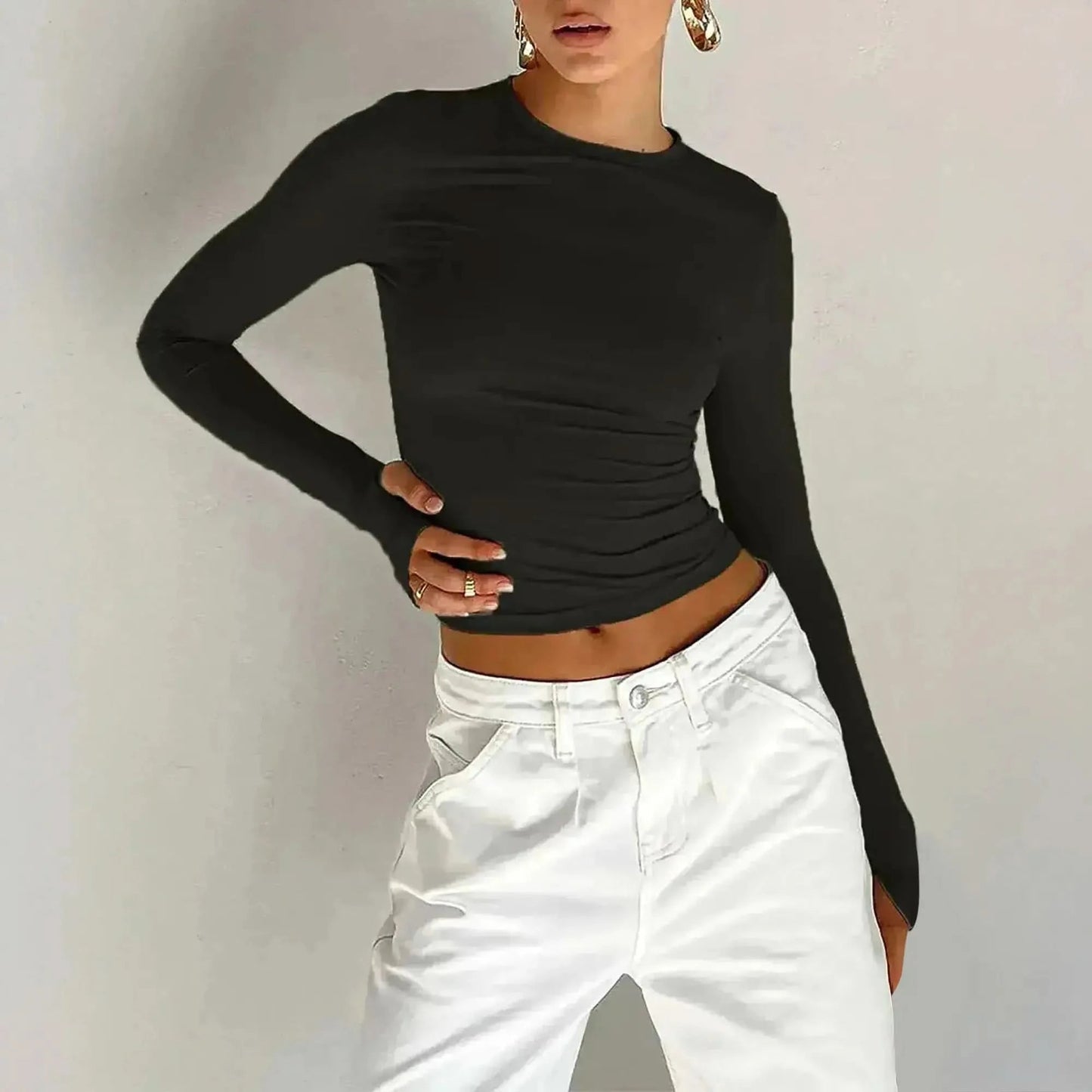 Crop Top Manches Longues - Saylana