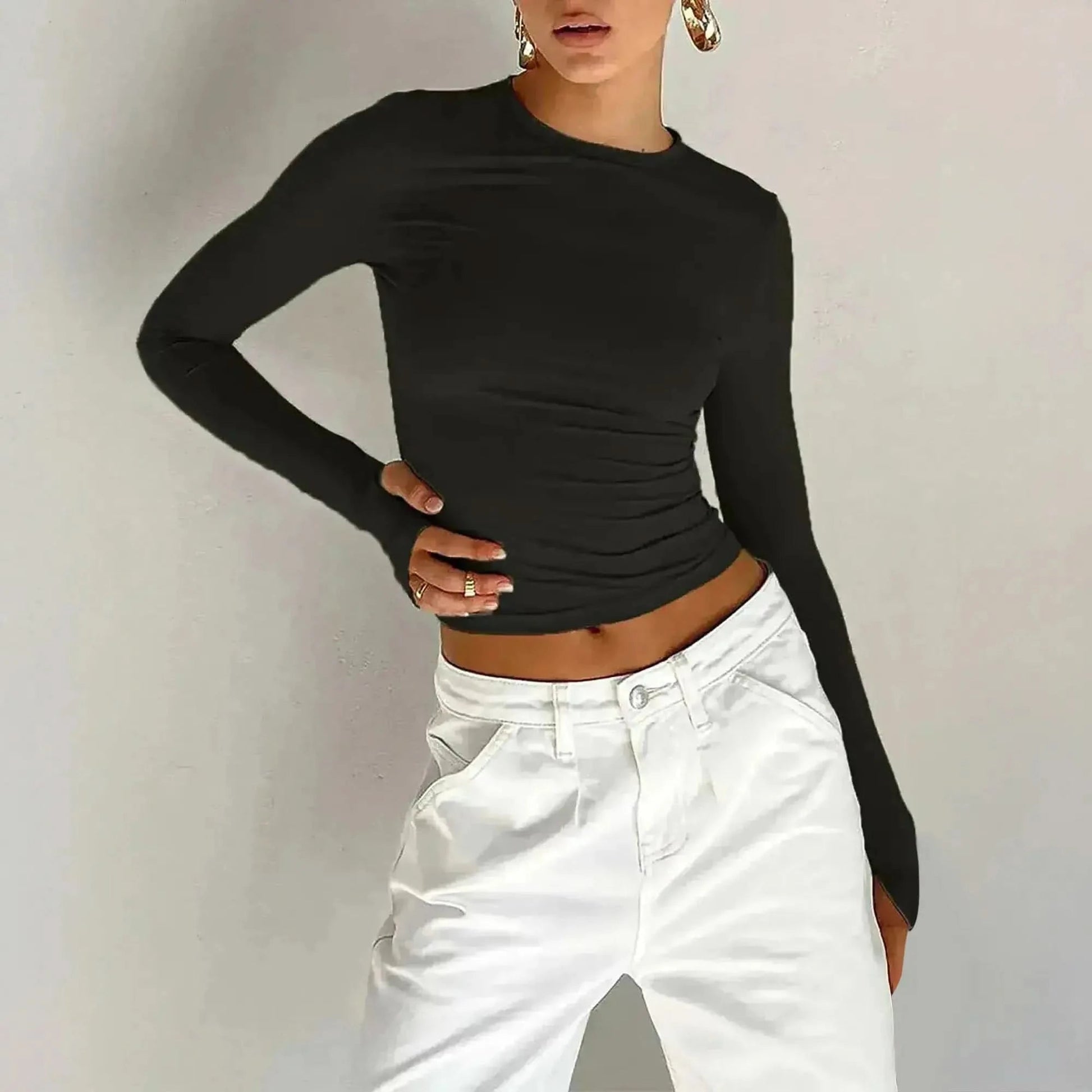 Crop Top Manches Longues - Saylana