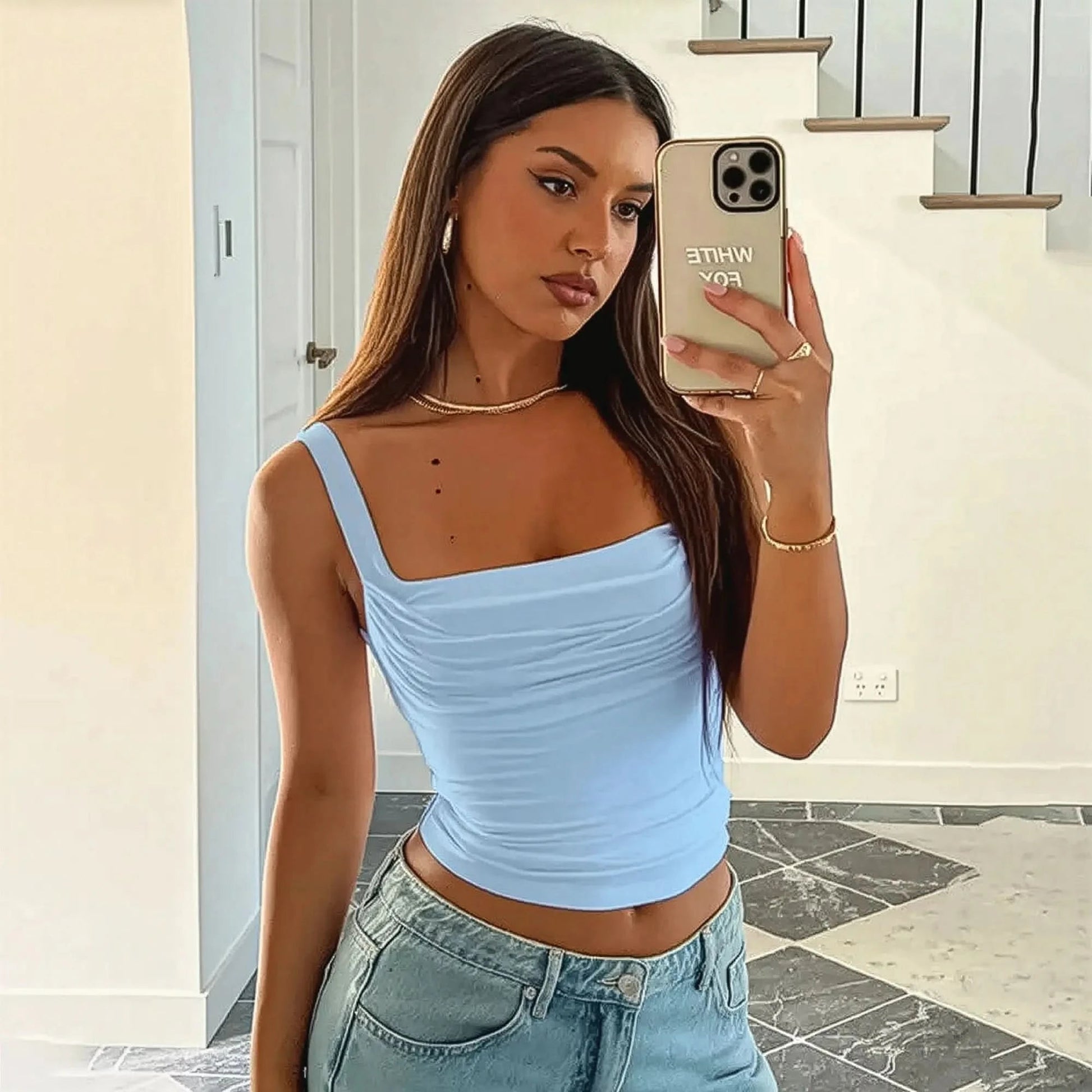 Débardeur dos nu slim pour look street casual - Saylana