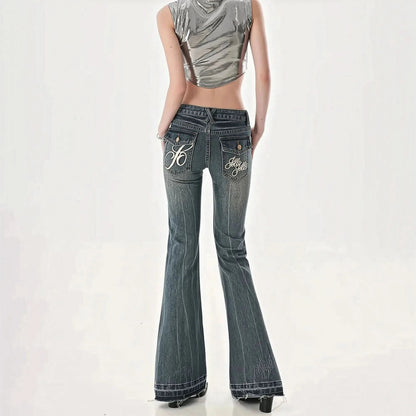 Denim coupe droite vintage streetwear - Saylana