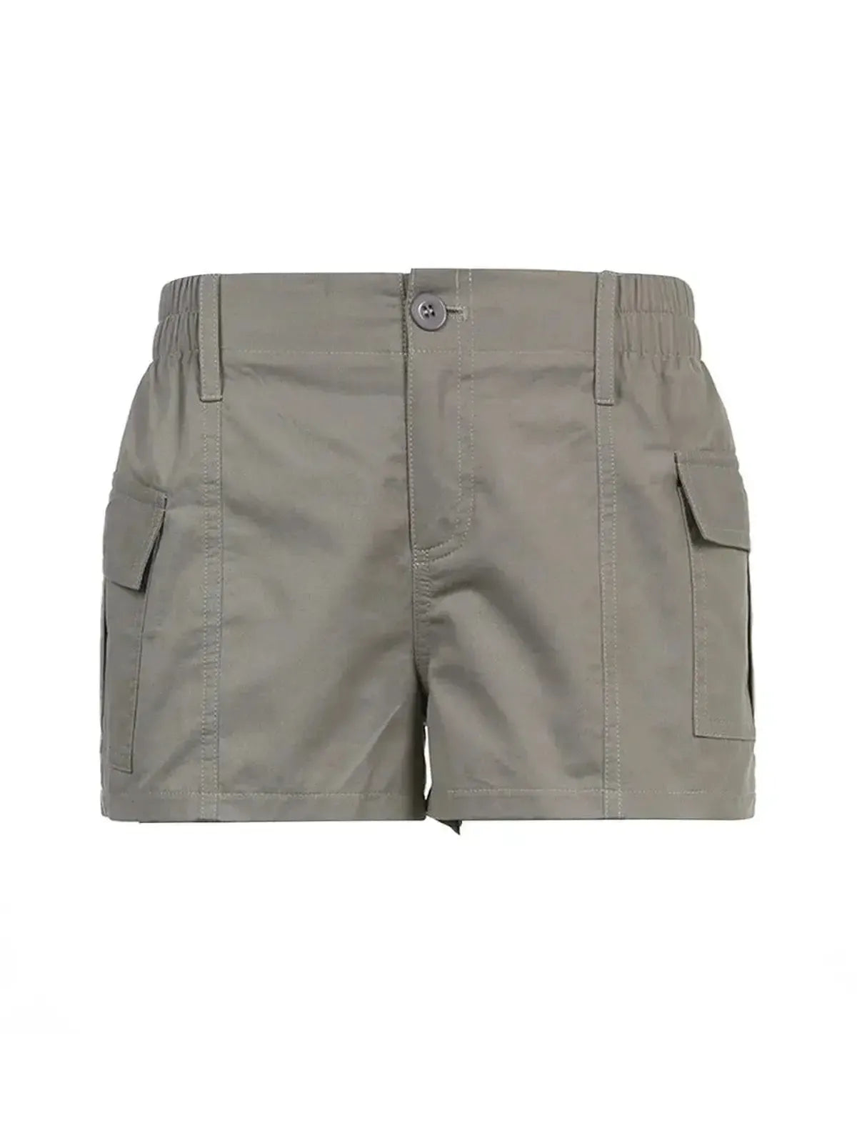 Denim vintage taille basse à poches cargo-Saylana