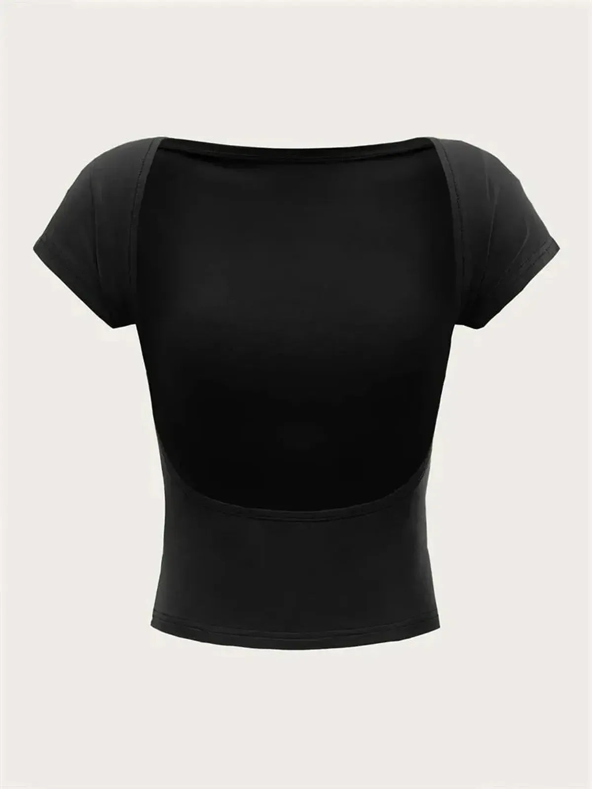 Dos nu col rond pour look Y2K adorable-Saylana