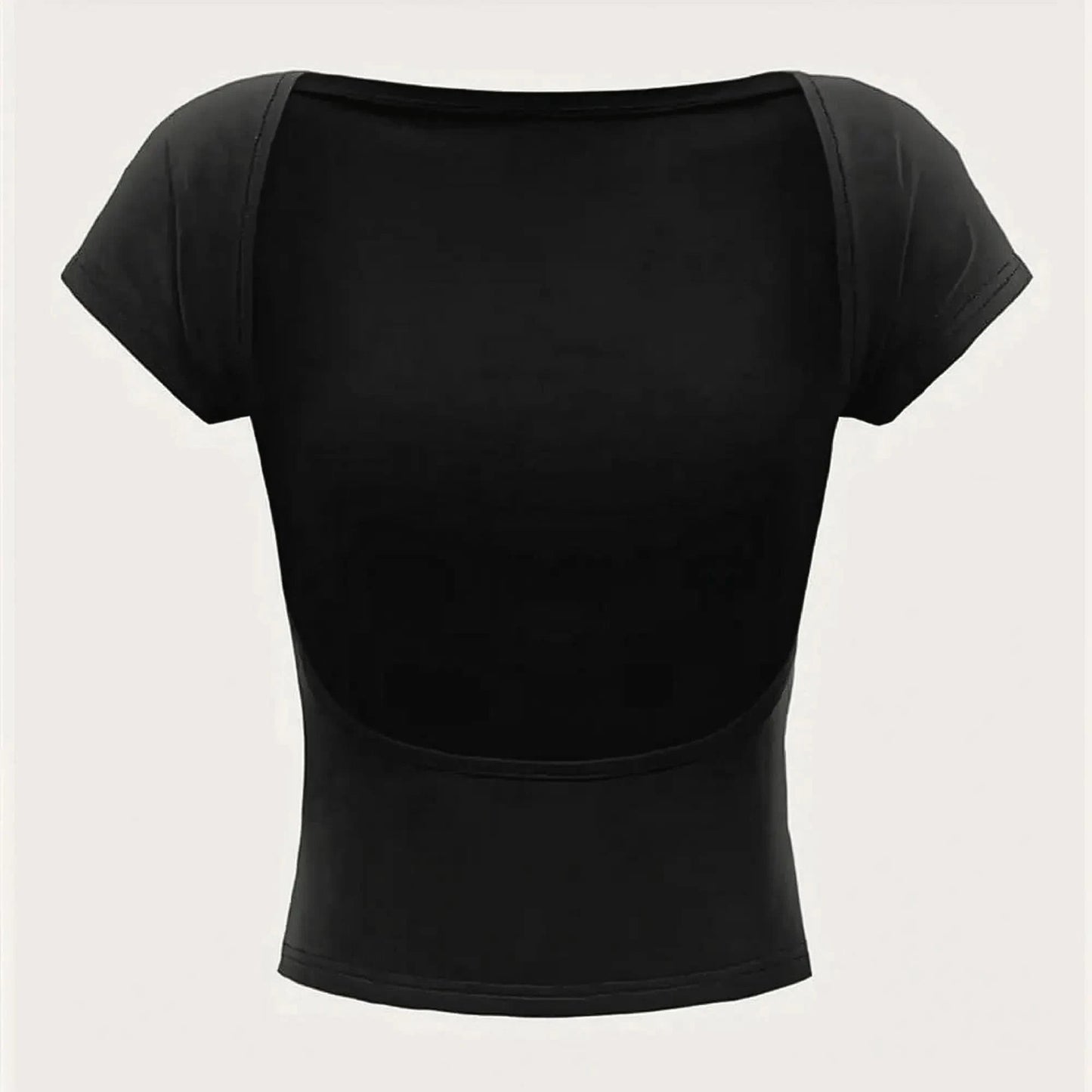 Dos nu col rond pour look Y2K adorable - Saylana