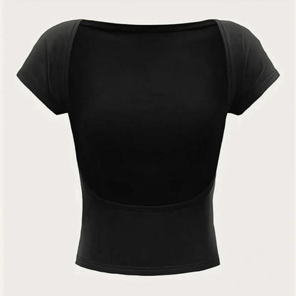 Dos nu col rond pour look Y2K adorable - Saylana