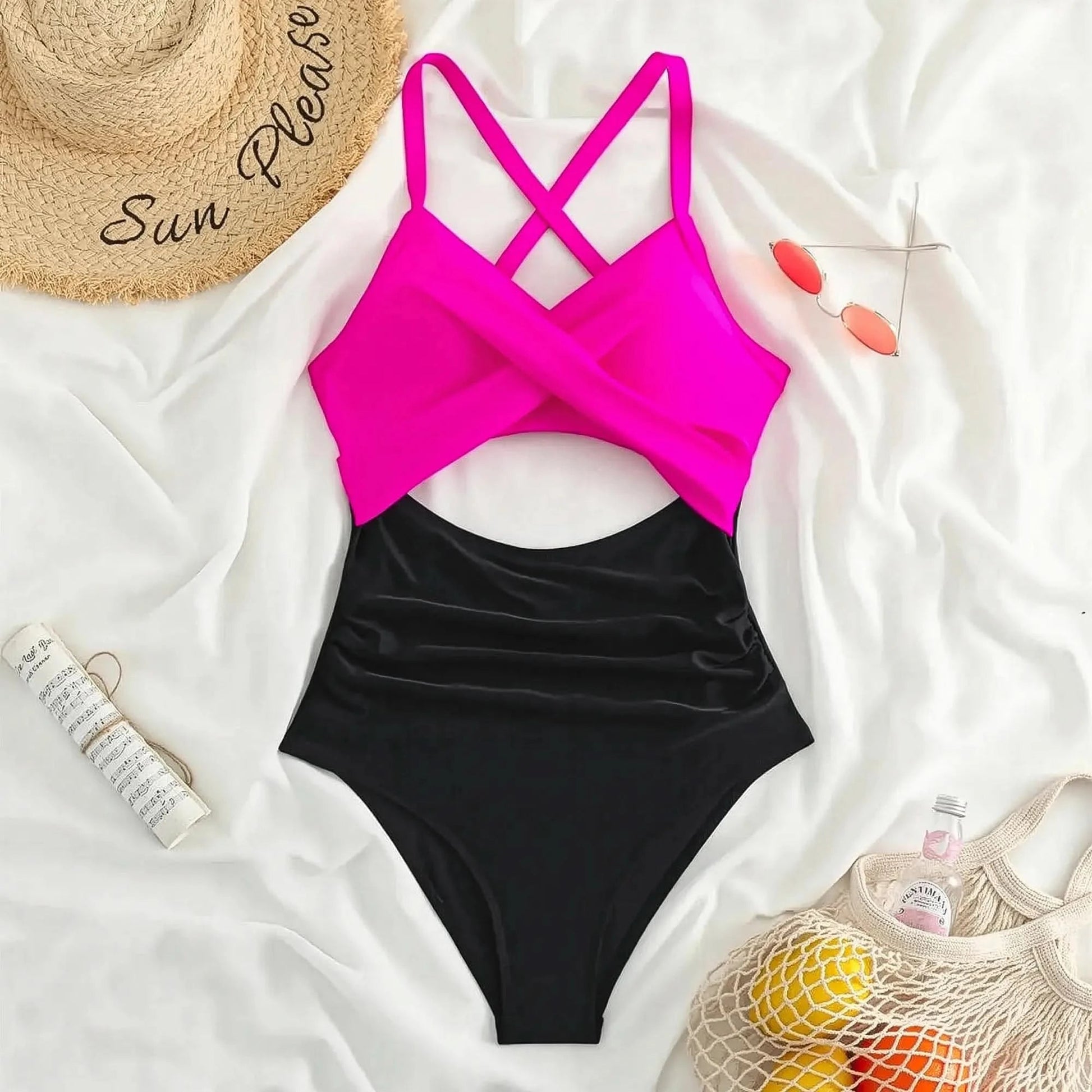 Dos Nu Croisé Bicolore Sexy - Saylana