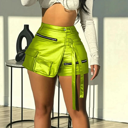 Effet métallisé PU pour look club irrésistible - Saylana