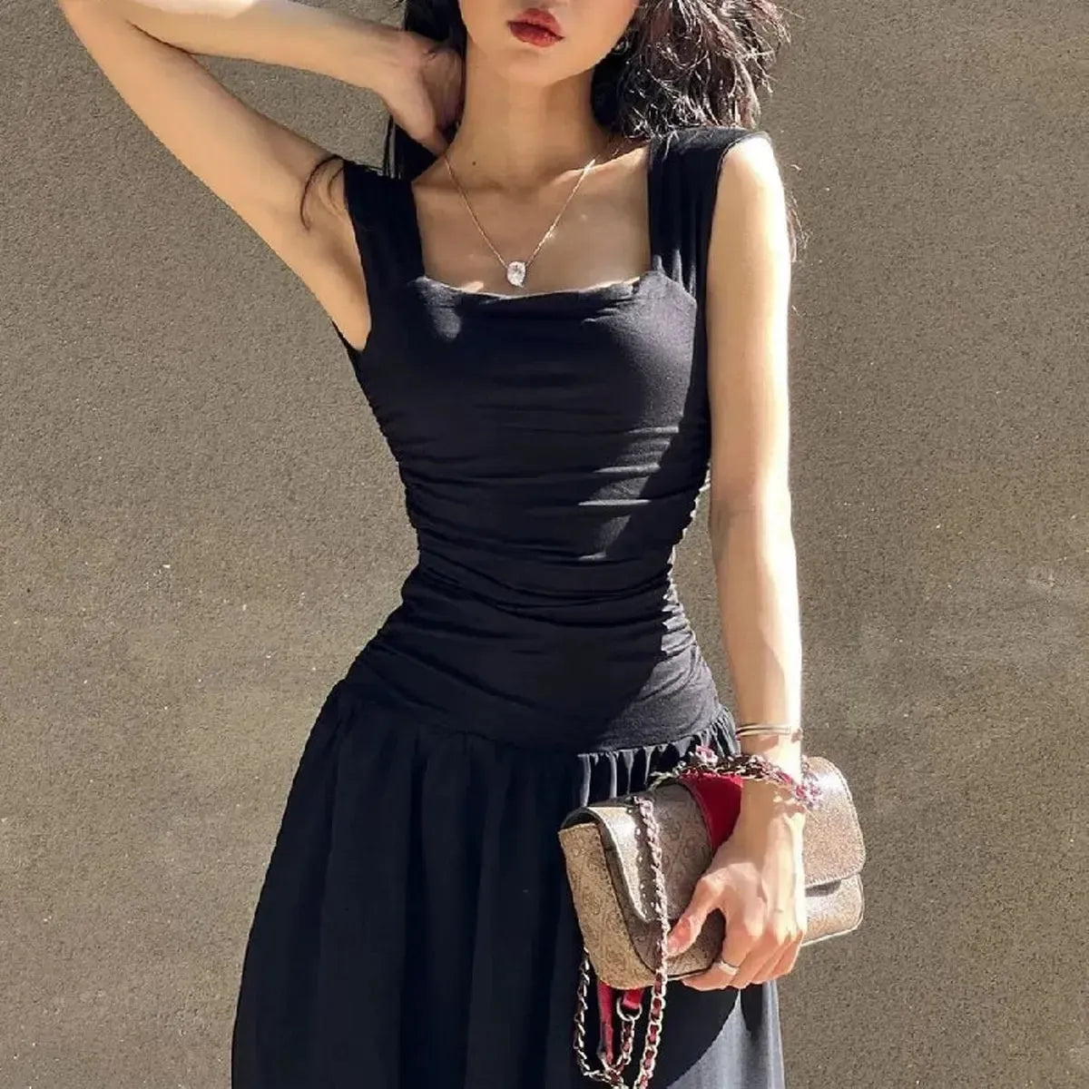 Élégante à Fronces Taille Haute-Saylana
