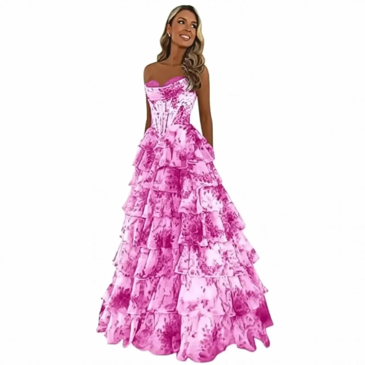 Élégante Tenue de Bal Plissée - Saylana