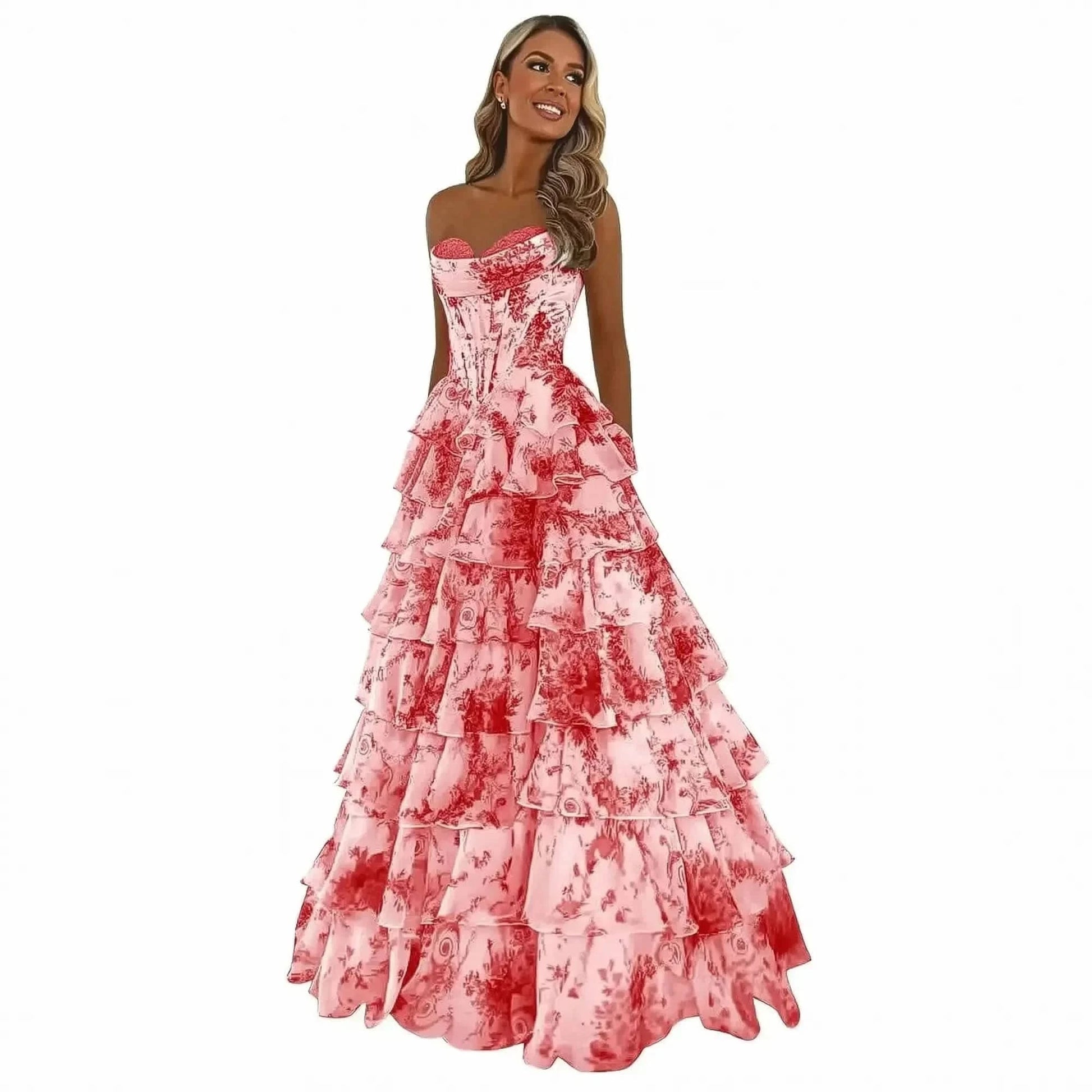 Élégante Tenue de Bal Plissée - Saylana