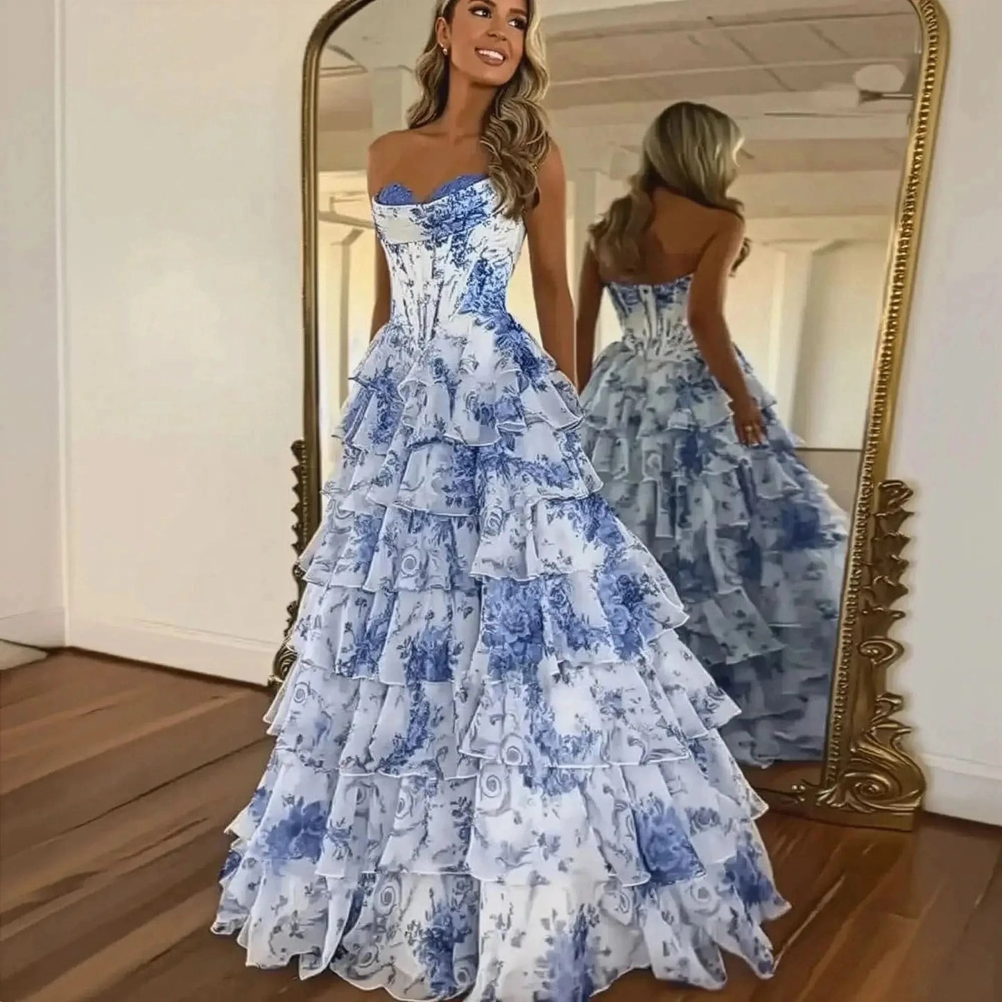 Élégante Tenue de Bal Plissée - Saylana