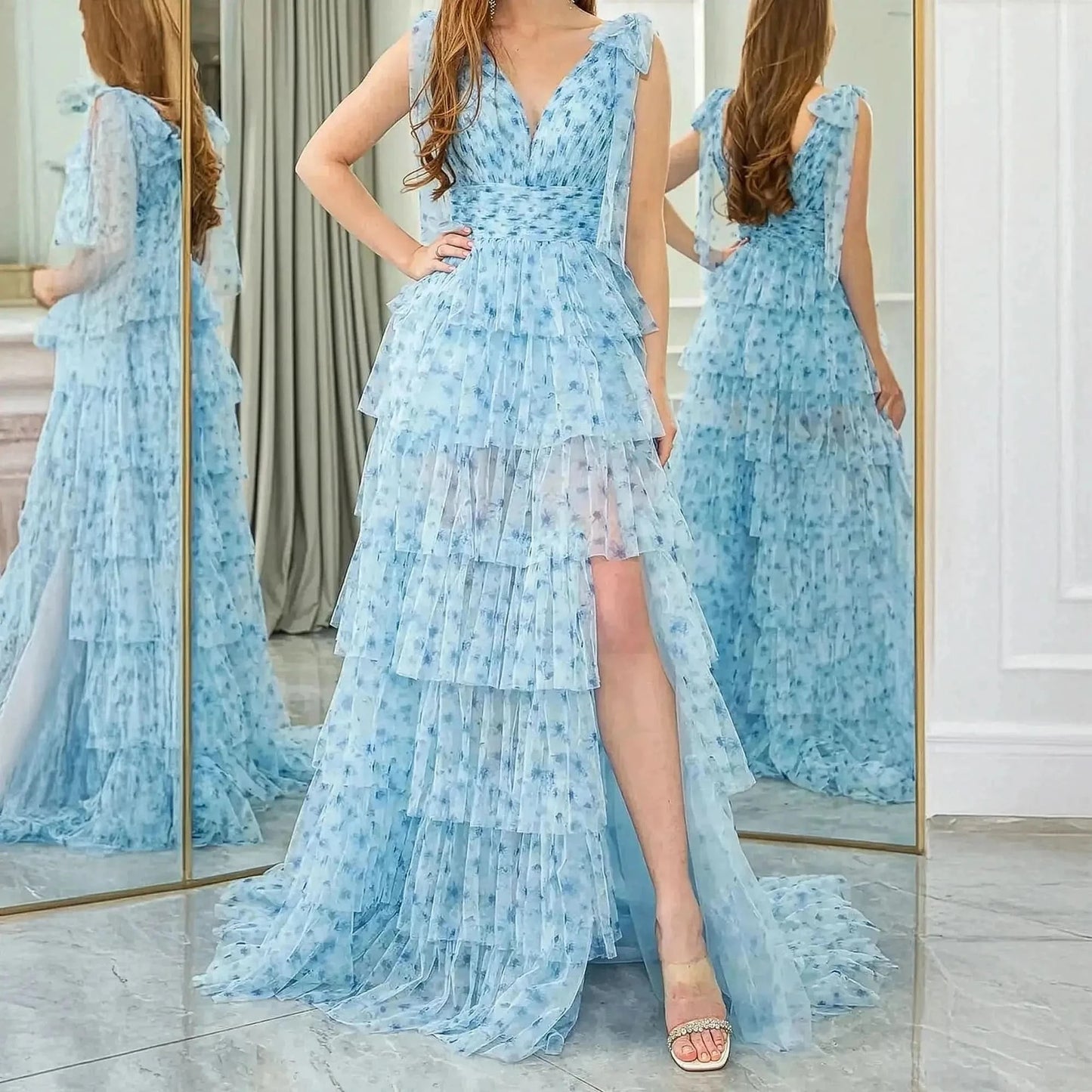 Élégante Tenue de Bal Plissée - Saylana