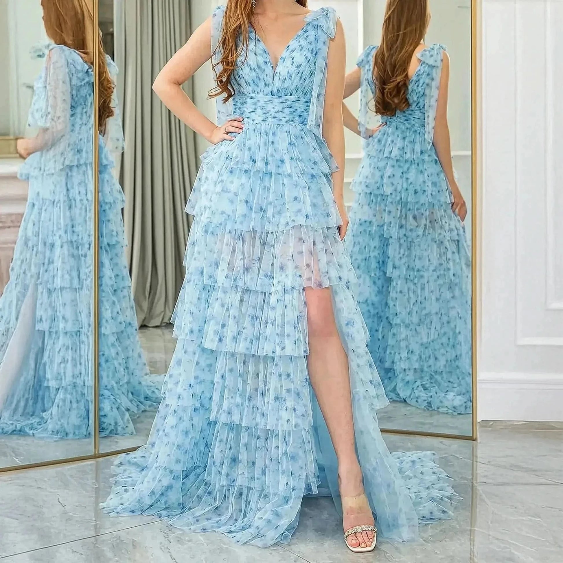 Élégante Tenue de Bal Plissée - Saylana