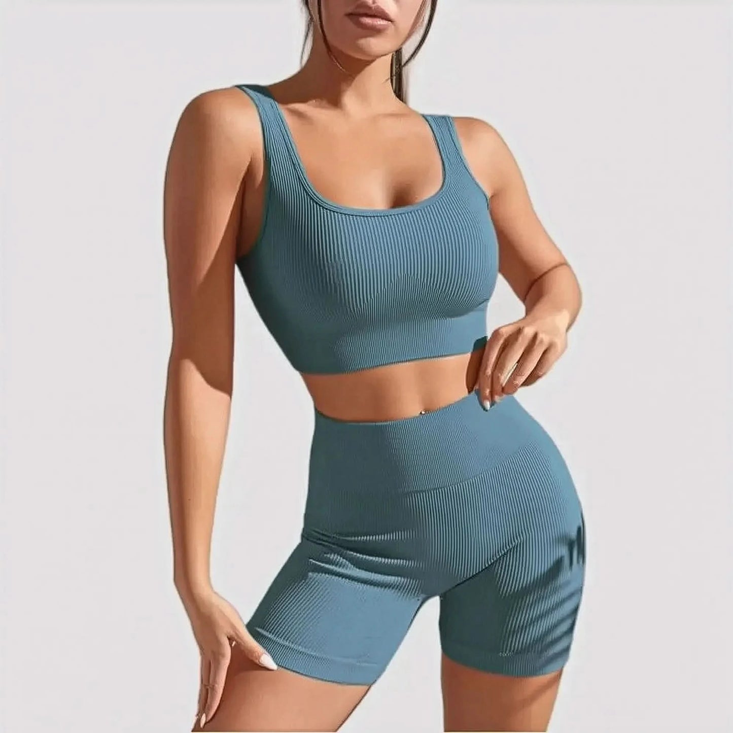 Ensemble 2 Pièces Court Taille Haute - Saylana