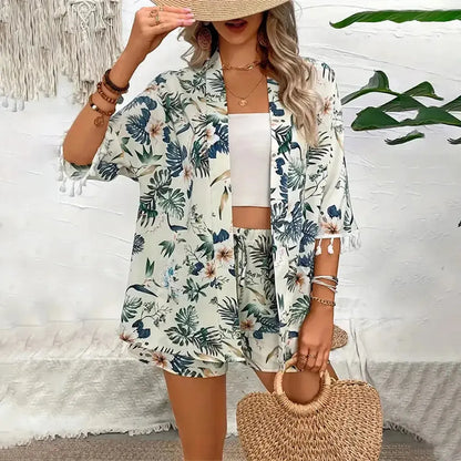 Ensemble Cardigan + Short Femme-Saylana