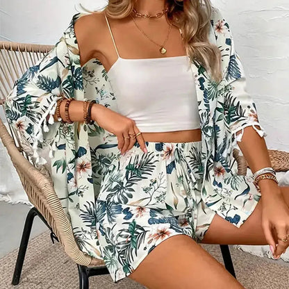 Ensemble Cardigan + Short Femme-Saylana