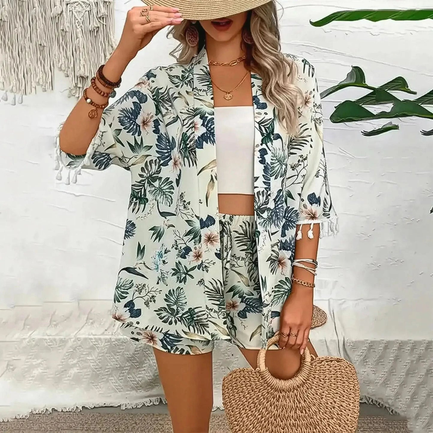 Ensemble Cardigan + Short Femme - Saylana