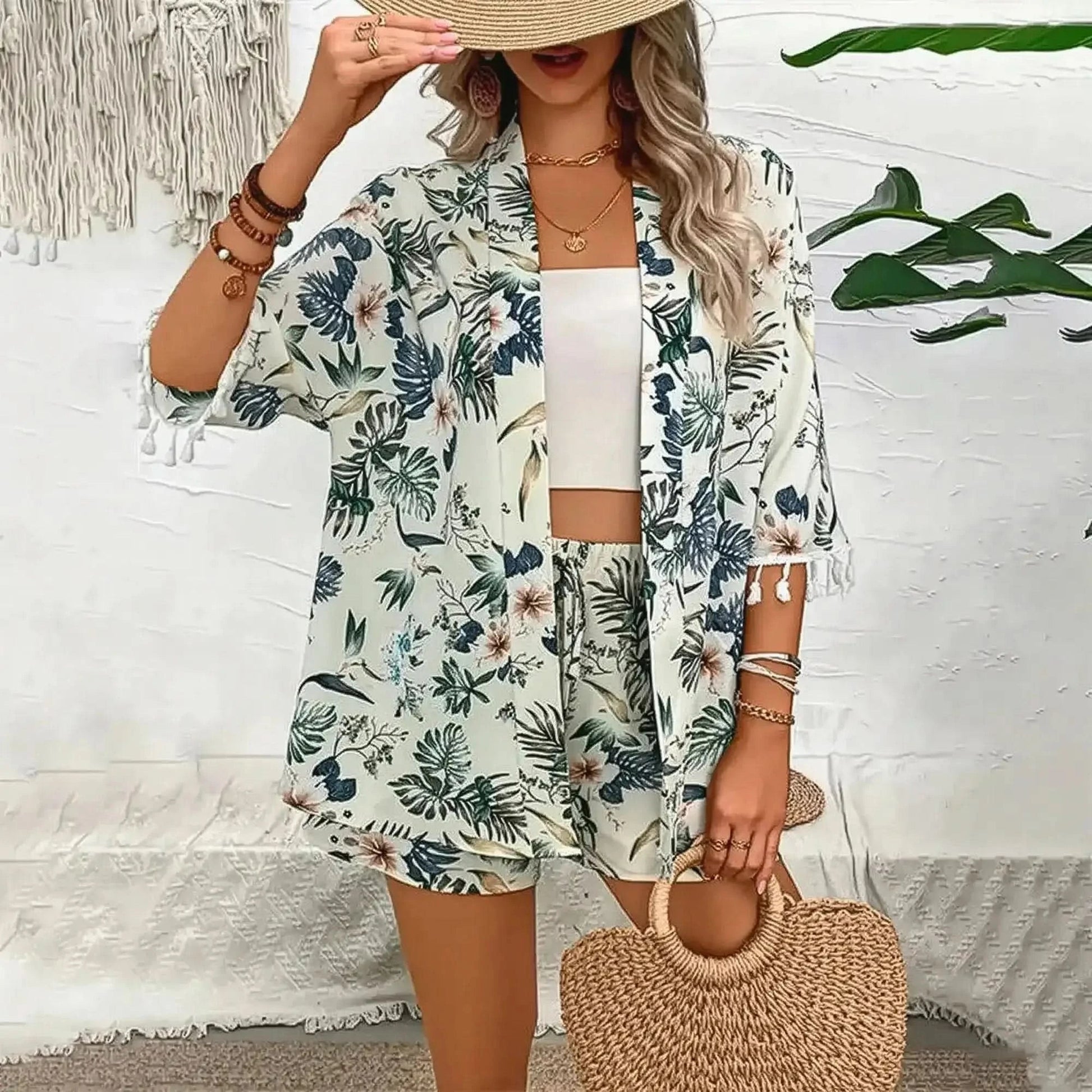 Ensemble Cardigan + Short Femme - Saylana