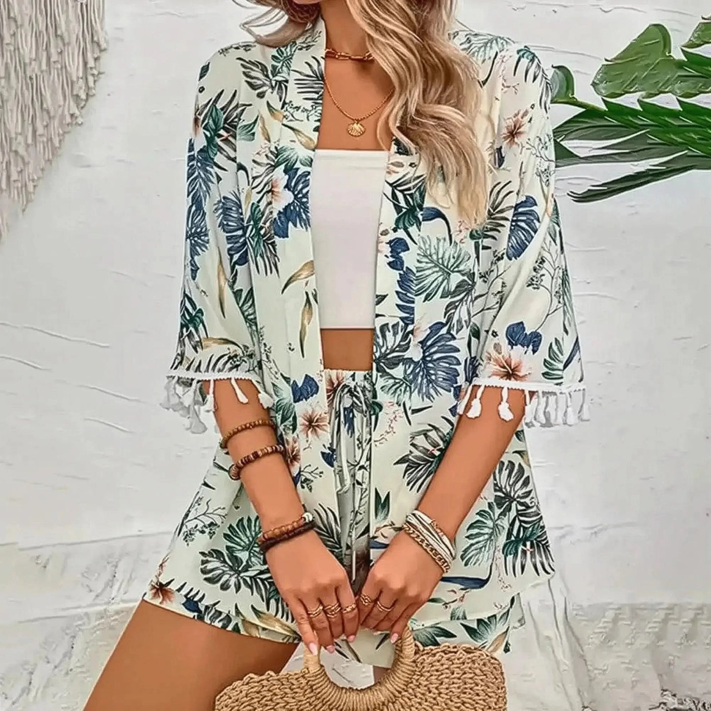 Ensemble Cardigan + Short Femme - Saylana