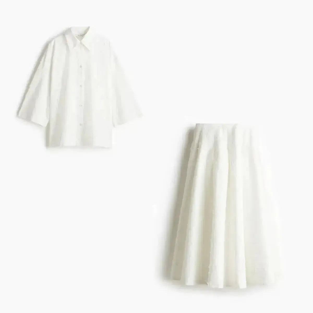Ensemble Chemise & Jupe Plissée-Saylana