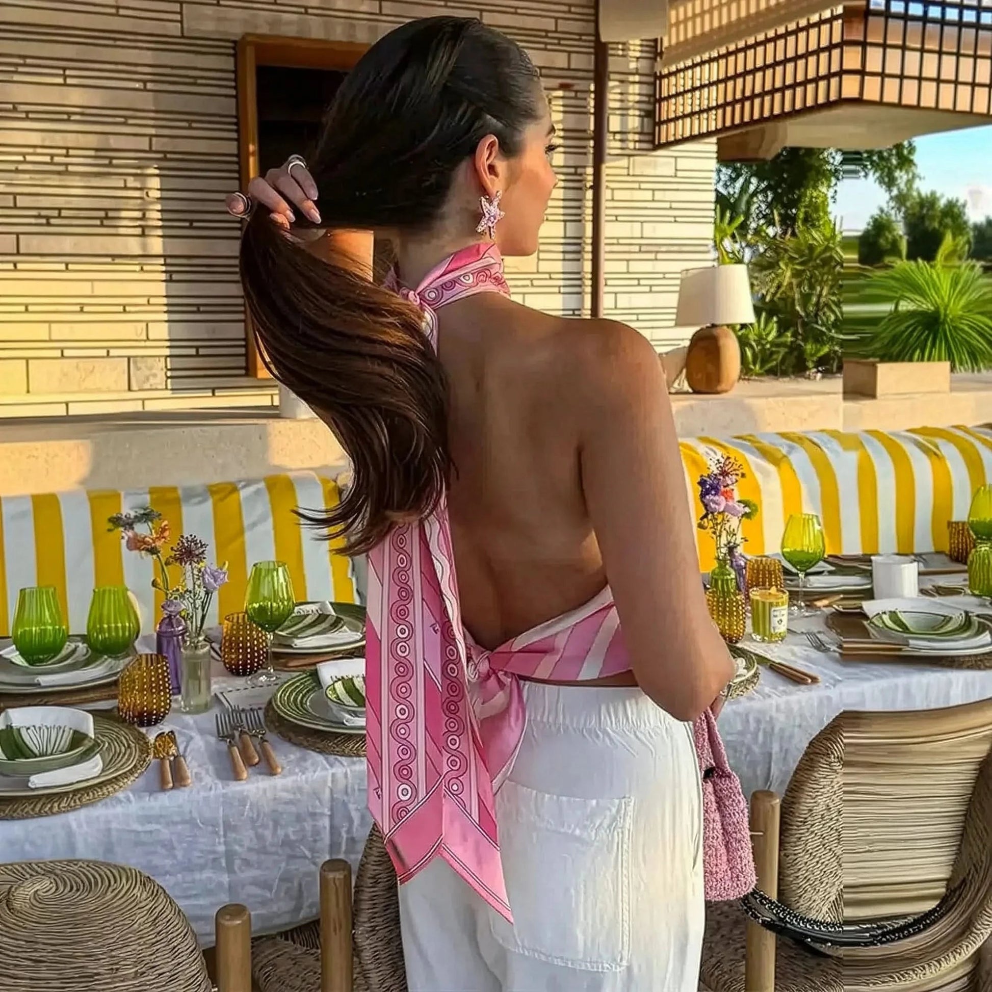 Ensemble Chic Dos Nu Femme - Saylana