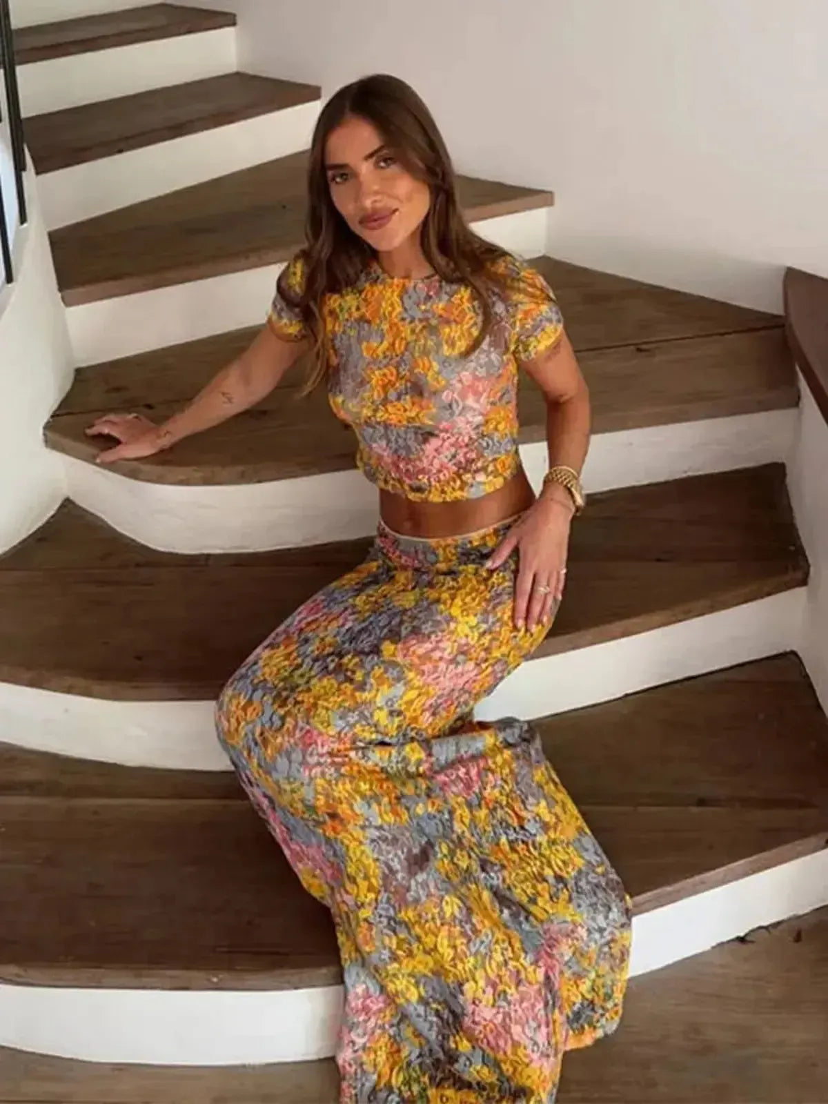 Ensemble Chic Top + Jupe Longue-Saylana