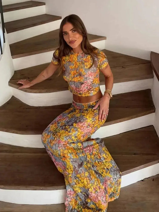 Ensemble Chic Top + Jupe Longue-Saylana