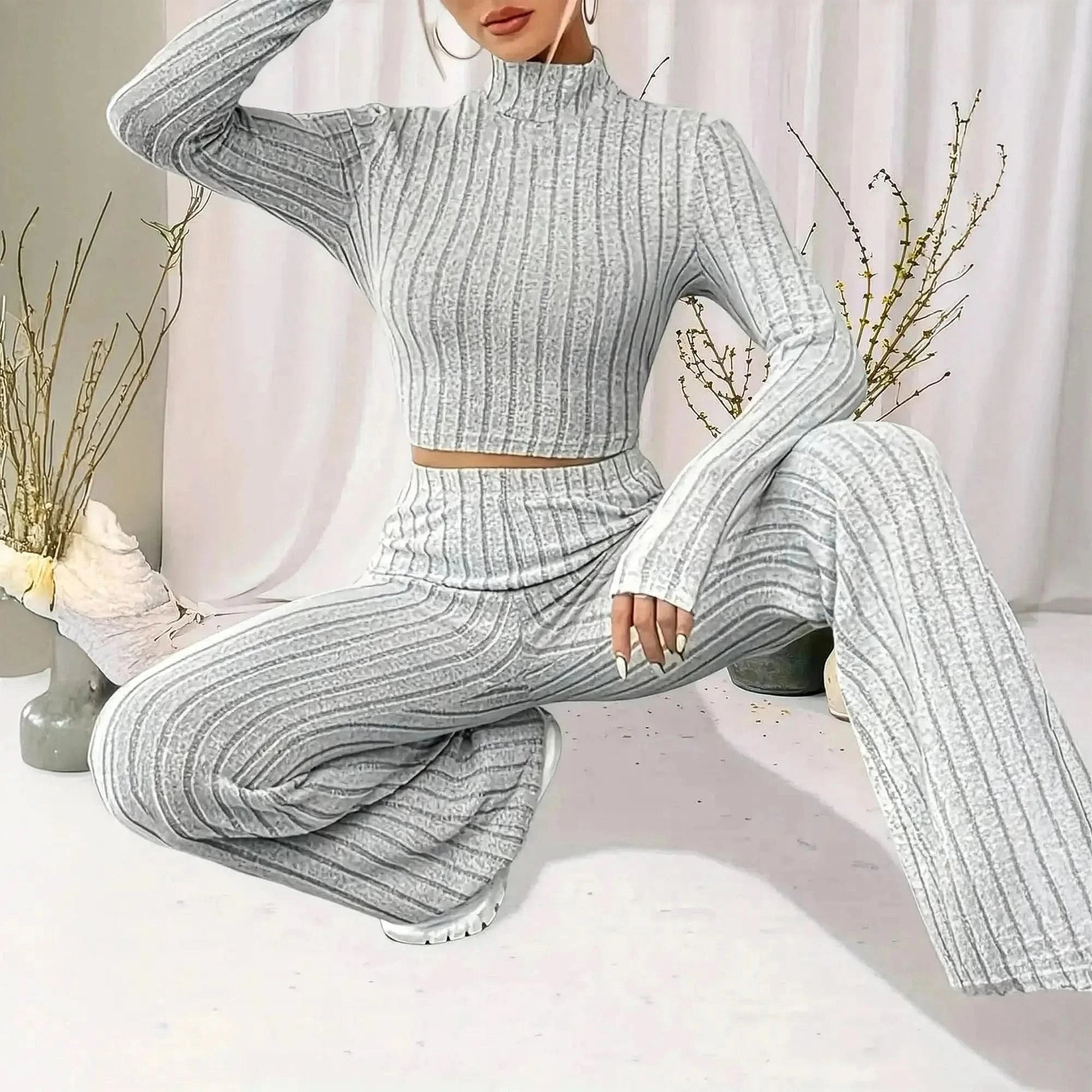 Ensemble Col Roulé Uni Automne - Hiver - Saylana