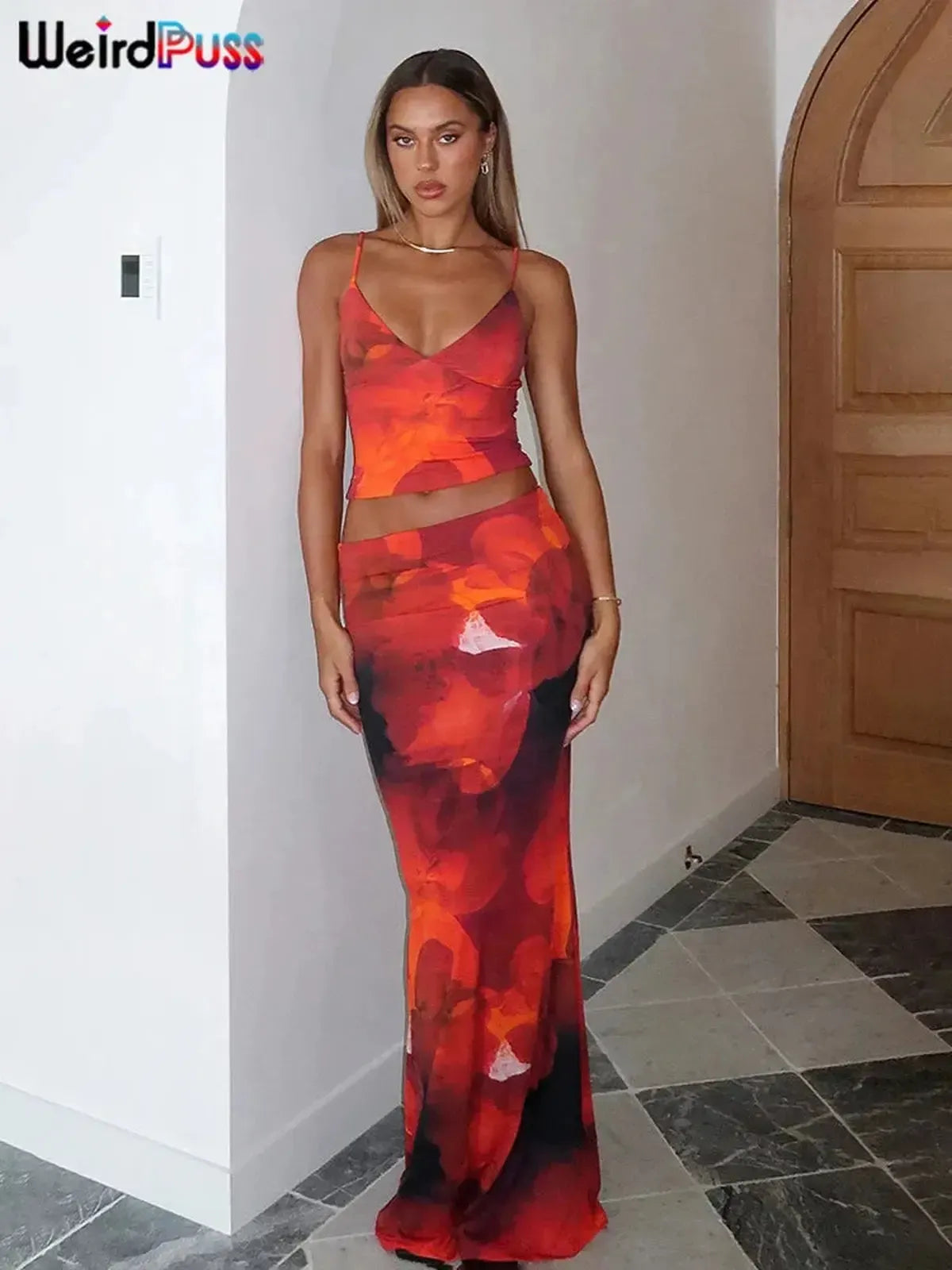 Ensemble Élégant Camisole + Jupe-Saylana