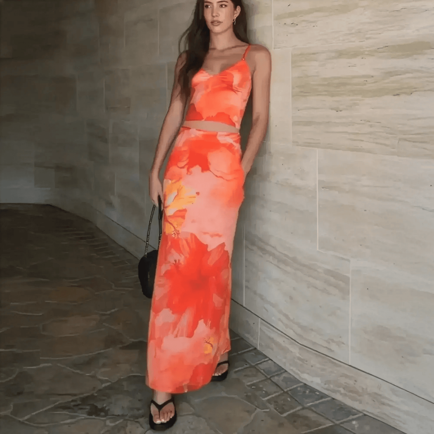 Ensemble Élégant Camisole + Jupe - Saylana