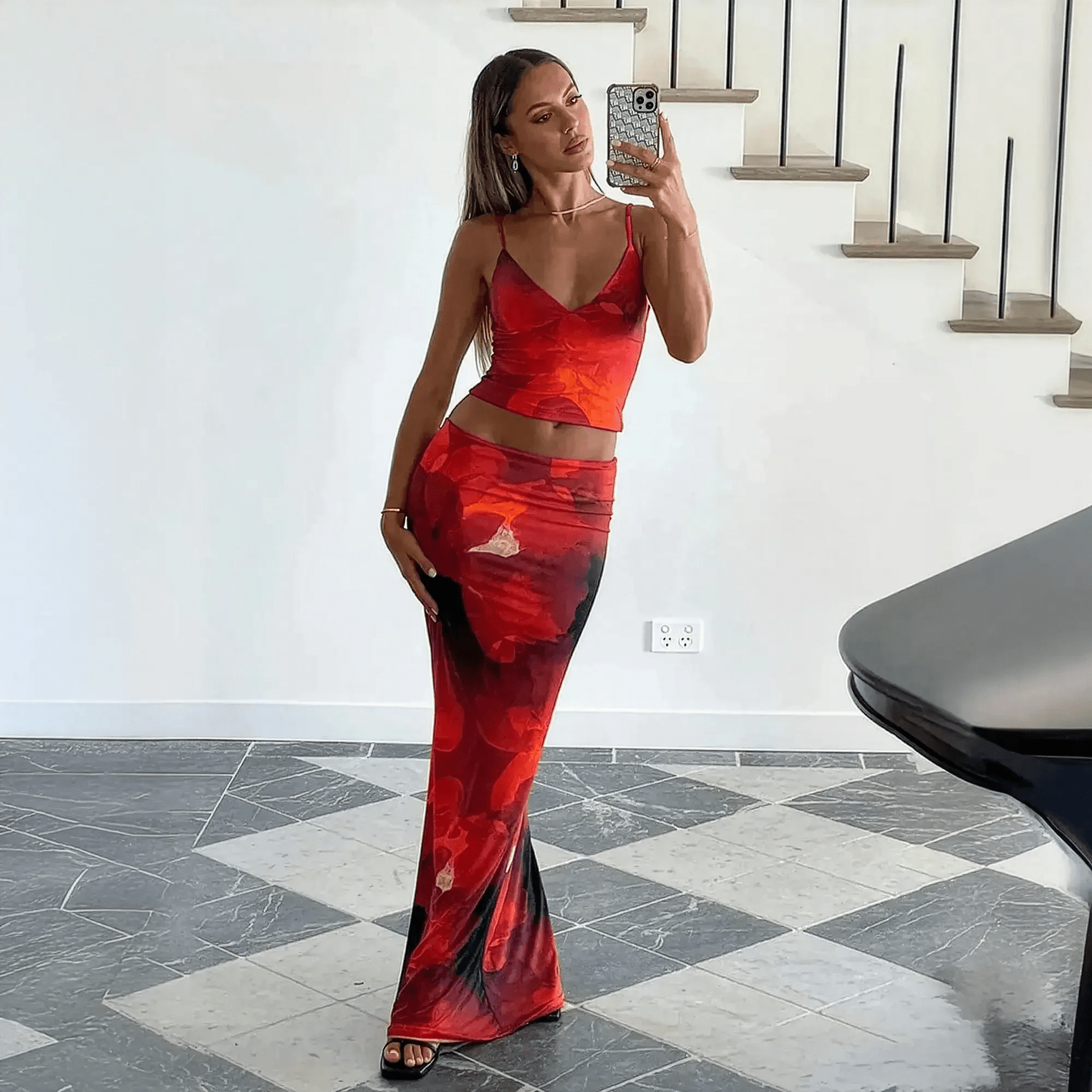 Ensemble Élégant Camisole + Jupe - Saylana