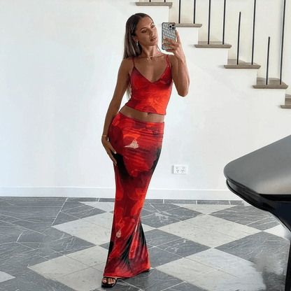 Ensemble Élégant Camisole + Jupe - Saylana