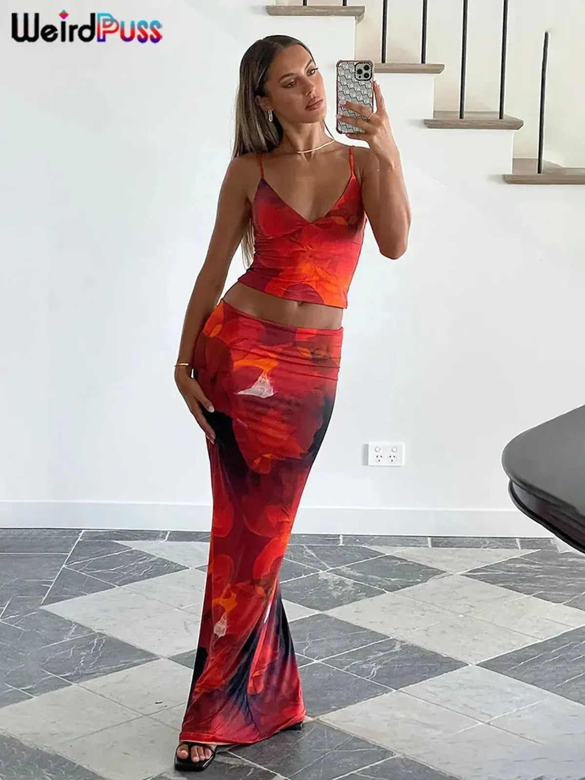 Ensemble Élégant Camisole + Jupe-Saylana