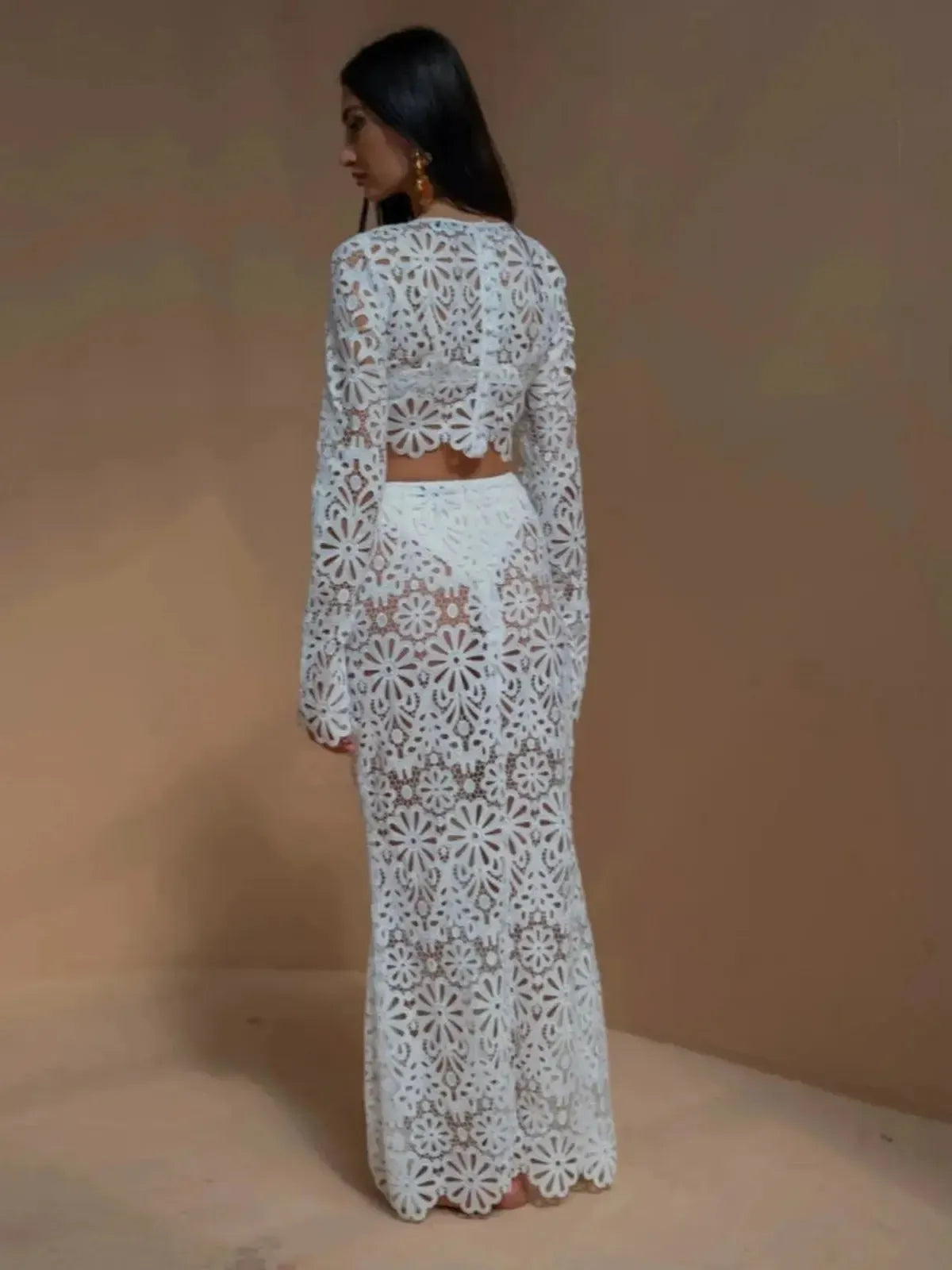 Ensemble Élégant Crop + Jupe Longue-Saylana