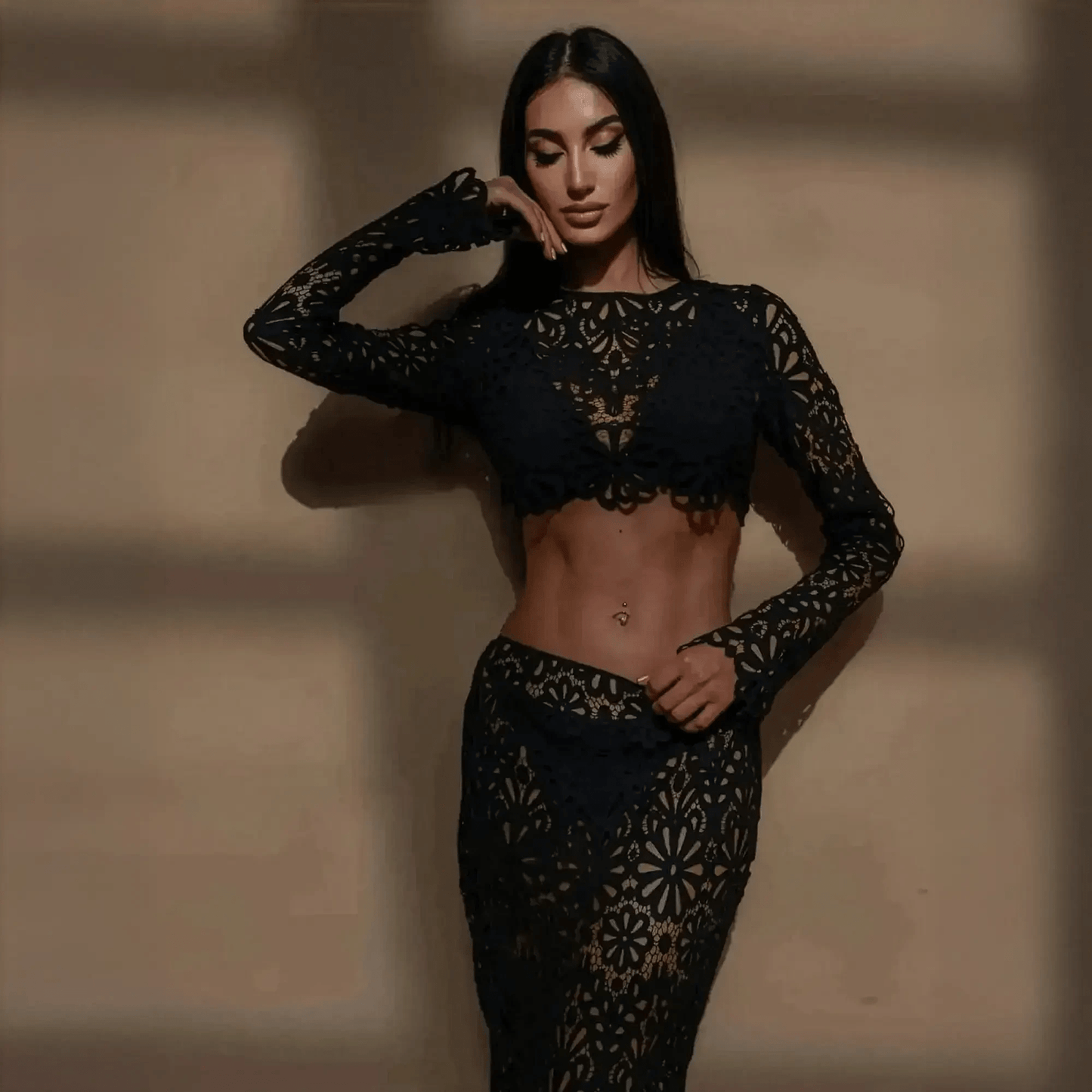 Ensemble Élégant Crop + Jupe Longue - Saylana