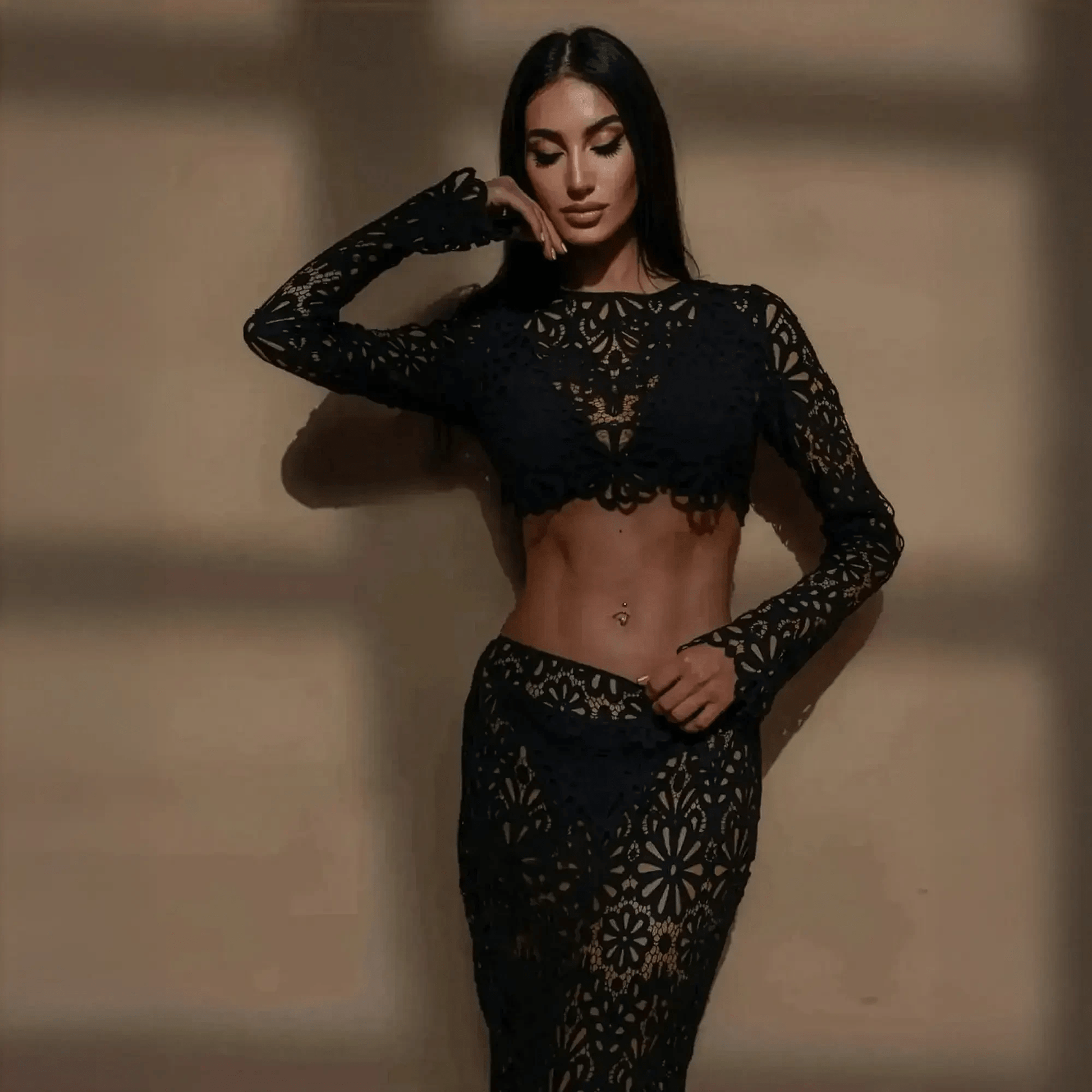 Ensemble Élégant Crop + Jupe Longue - Saylana