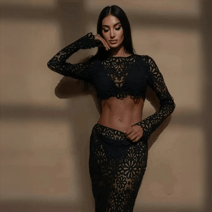 Ensemble Élégant Crop + Jupe Longue - Saylana