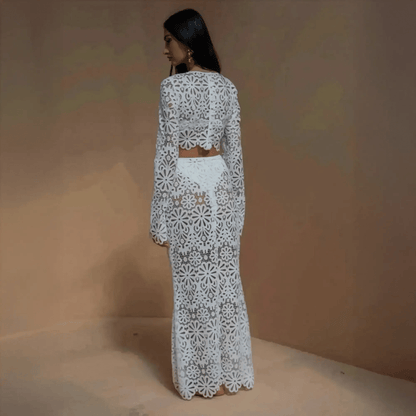 Ensemble Élégant Crop + Jupe Longue - Saylana