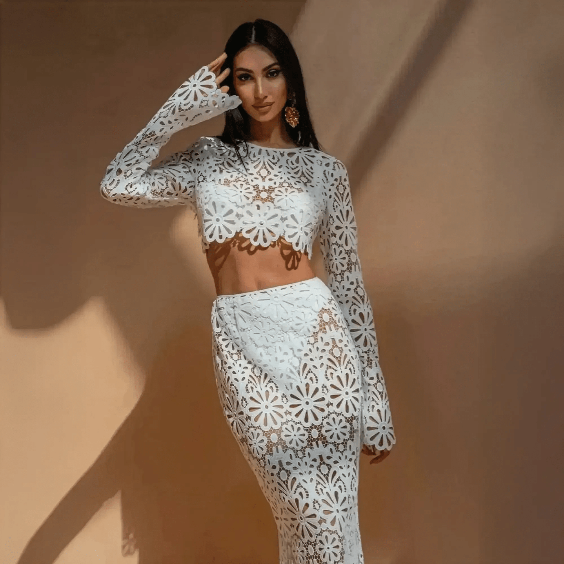 Ensemble Élégant Crop + Jupe Longue - Saylana