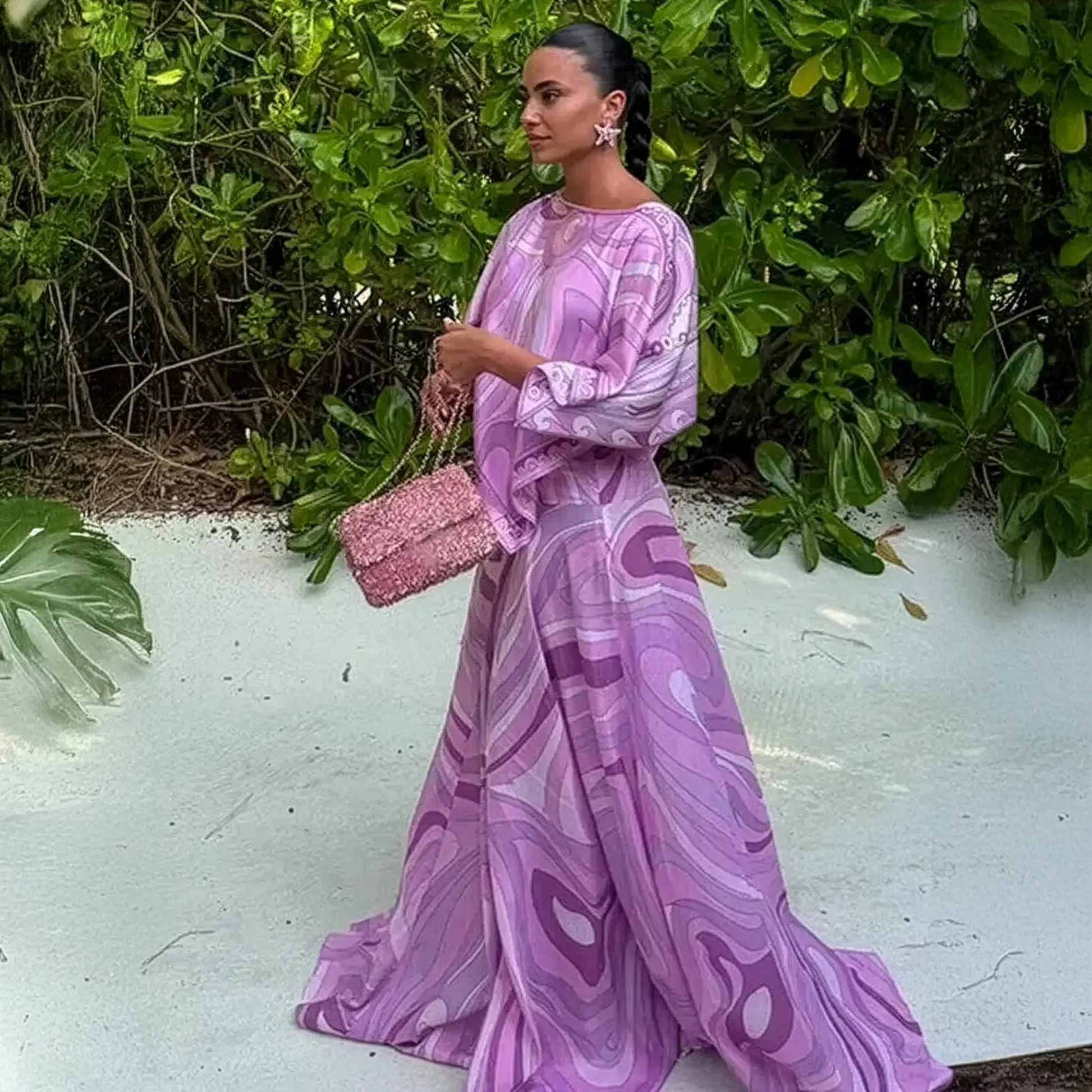 Ensemble Élégant Haut Kimono + Jupe Saylana