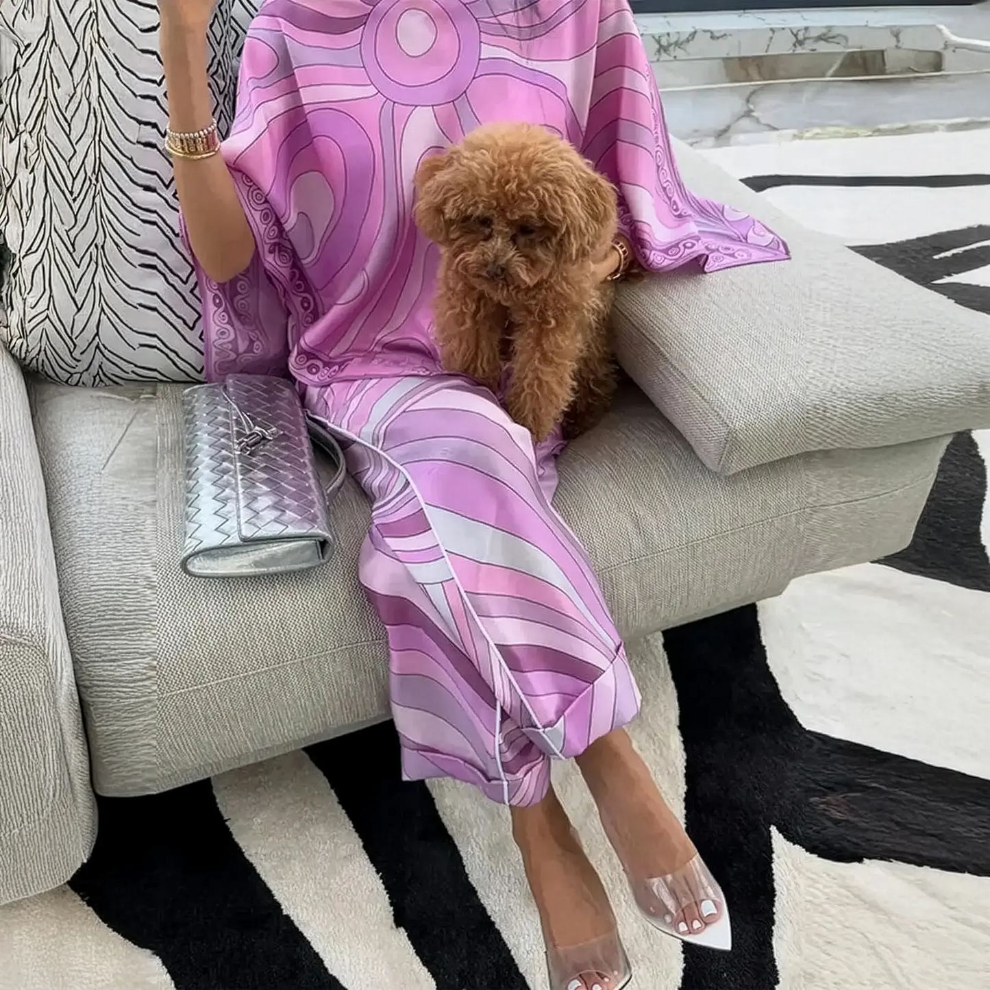 Ensemble Élégant Haut Kimono + Jupe Saylana
