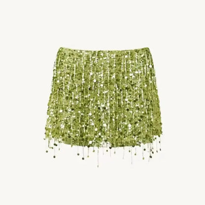 Ensemble Jupe à Franges Pailleté-Saylana