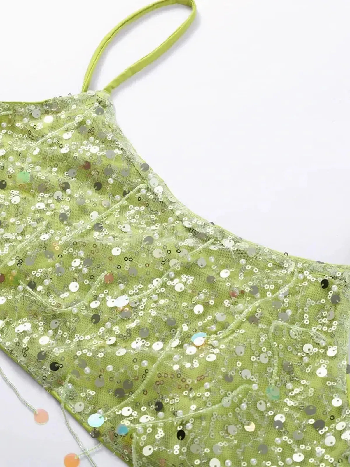 Ensemble Jupe à Franges Pailleté-Saylana