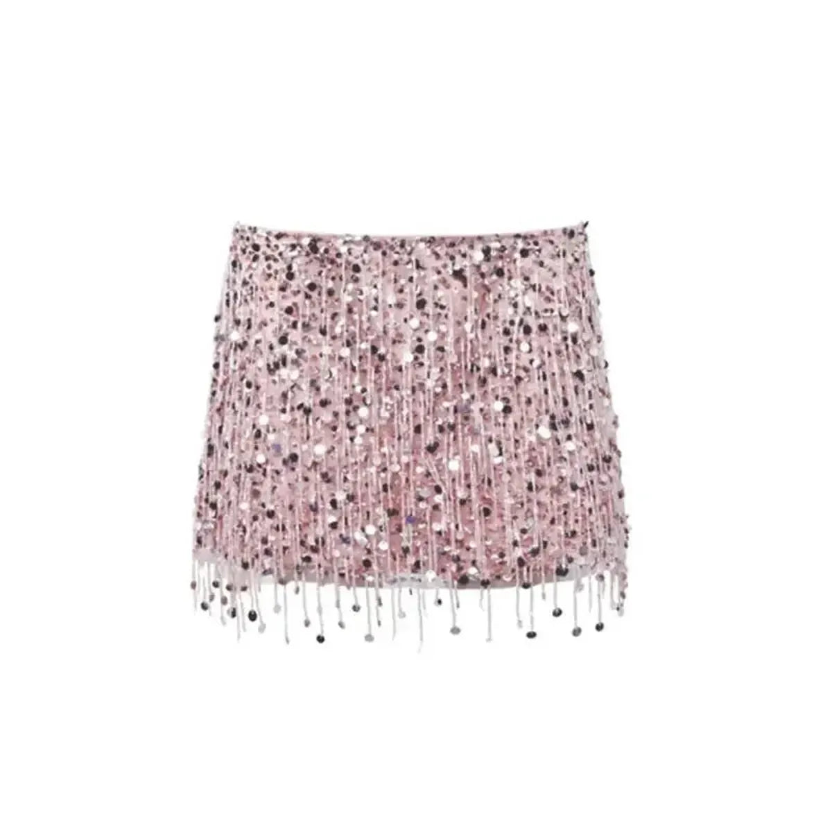 Ensemble Jupe à Franges Pailleté-Saylana