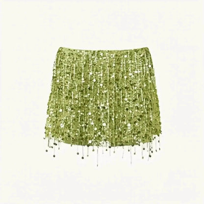 Ensemble Jupe à Franges Pailleté - Saylana