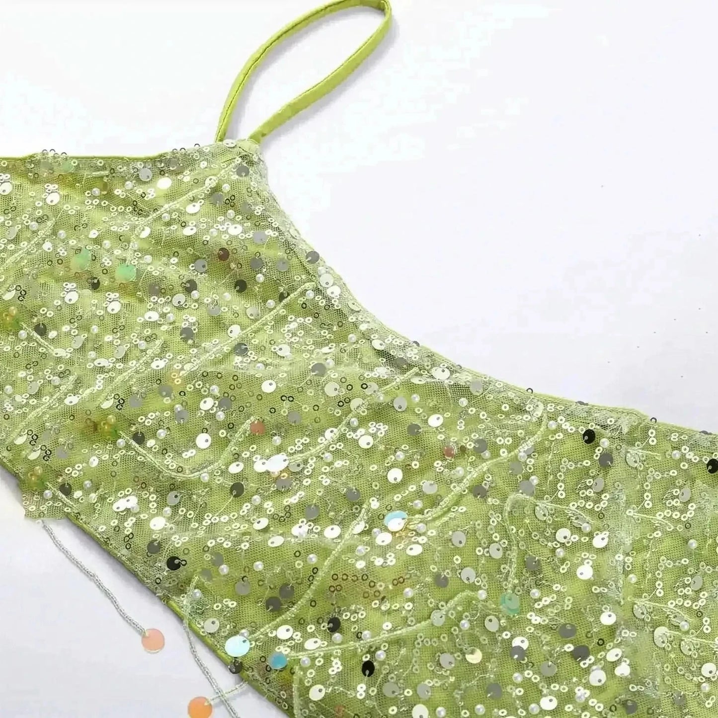 Ensemble Jupe à Franges Pailleté - Saylana