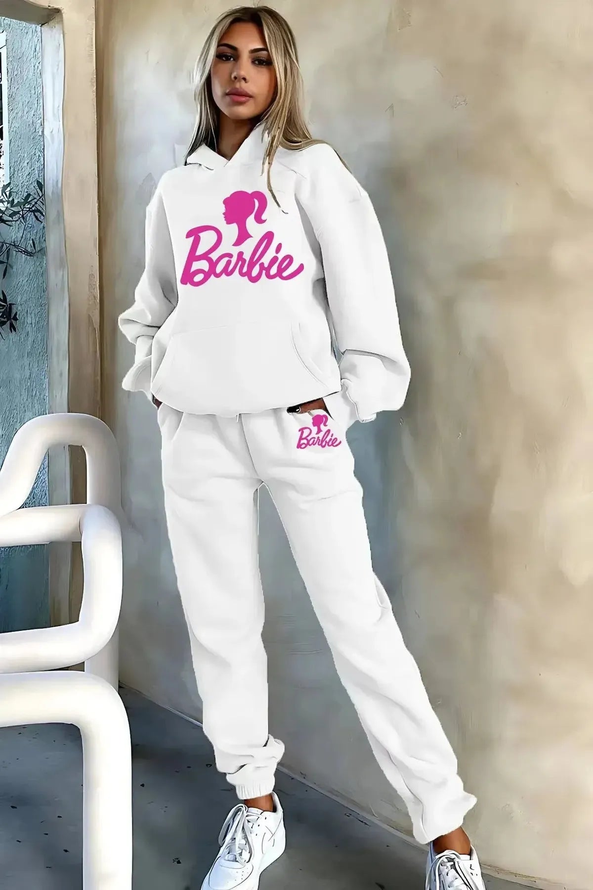 Ensemble Kawaii Hoodie Barbie + Pantalon-Saylana