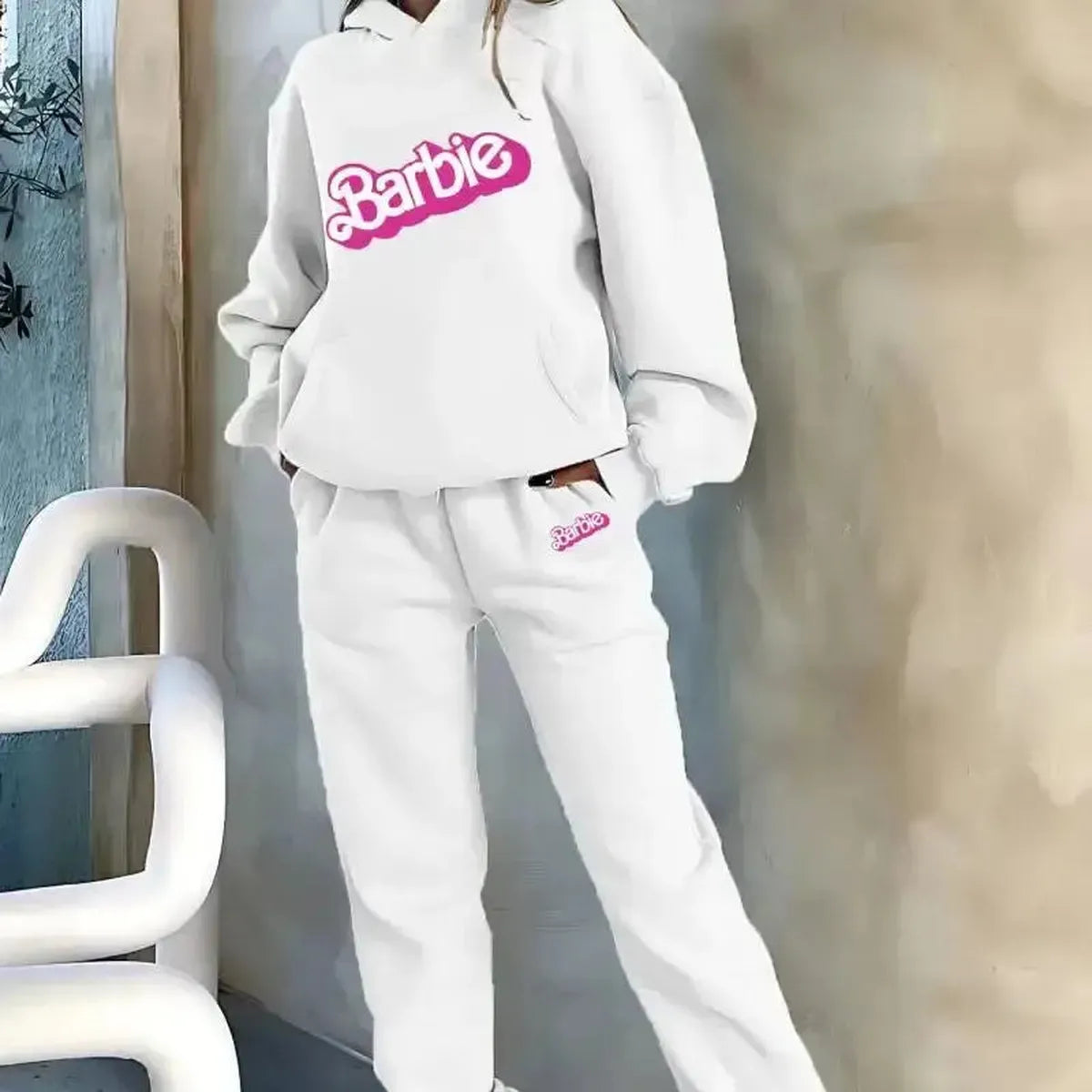 Ensemble Kawaii Hoodie Barbie + Pantalon-Saylana